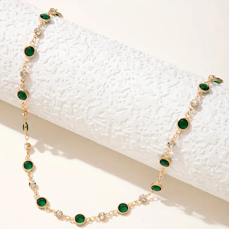 Emerald Green Pendant Necklace