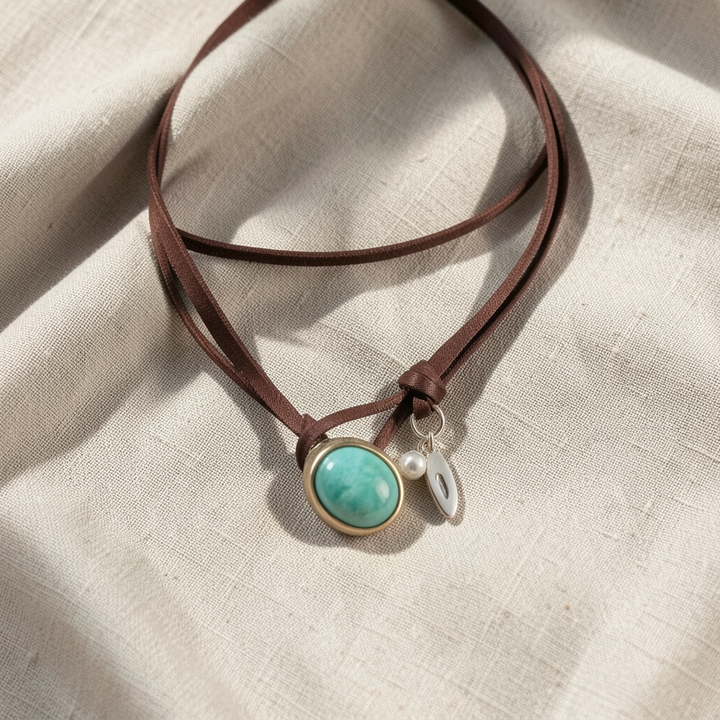 Bohemian Turquoise Pendant Necklace